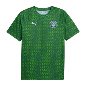 MCFC WARM UP JERSEY , GREEN L