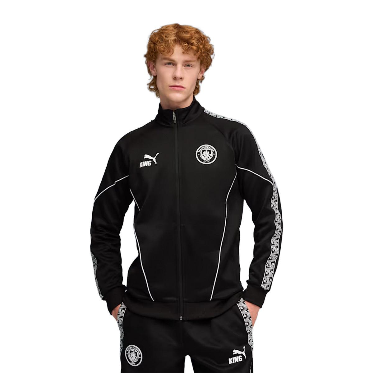 MCFC KING ANTHEM JACKET , BLACK L