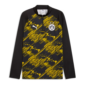 BVB WARM UP 1/4 ZIP TOP , BLACK 2XL