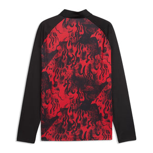 ACM WARM UP 1/4 ZIPTOP , RED L
