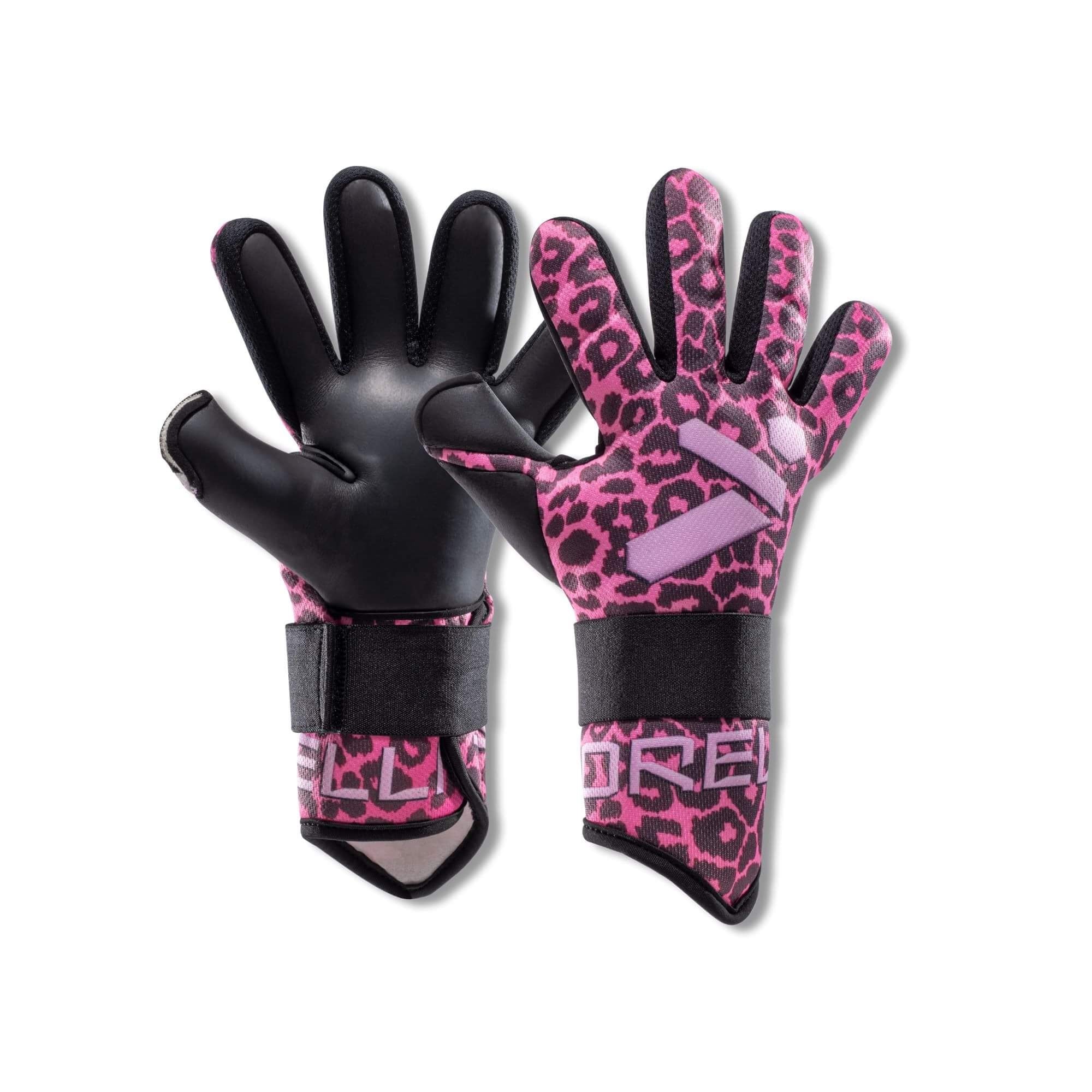 Storelli Gladiator Challenger Pink Leopard Goalkeeper Gloves 5
