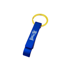 2D TROPHY BOTTLE OPENER KEYCHAIN -BLUE ONE SIZE