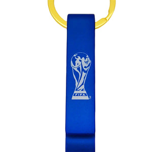 2D TROPHY BOTTLE OPENER KEYCHAIN -BLUE ONE SIZE