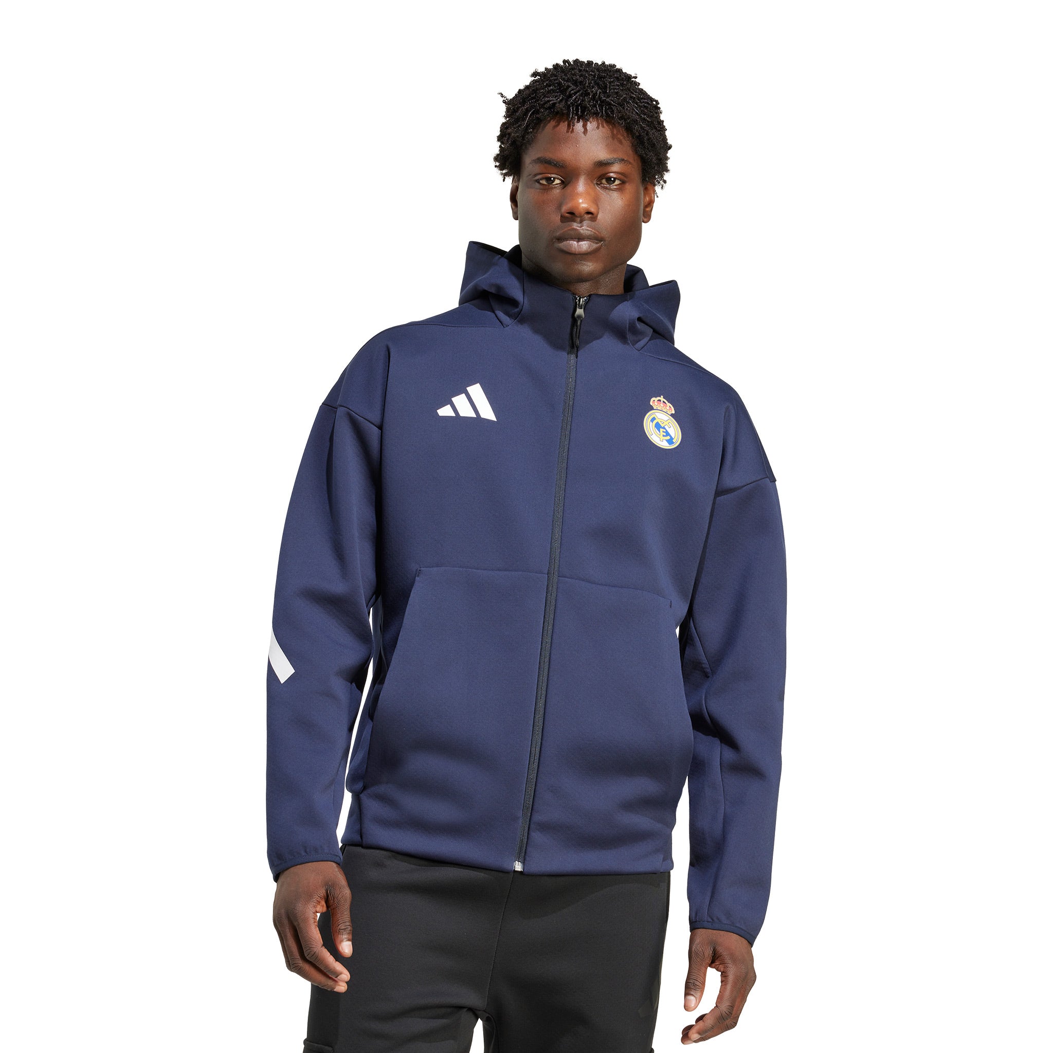 Real Madrid ジャージ ネイビー adidas Real Madrid Anthem Jacket – Culto Futbol