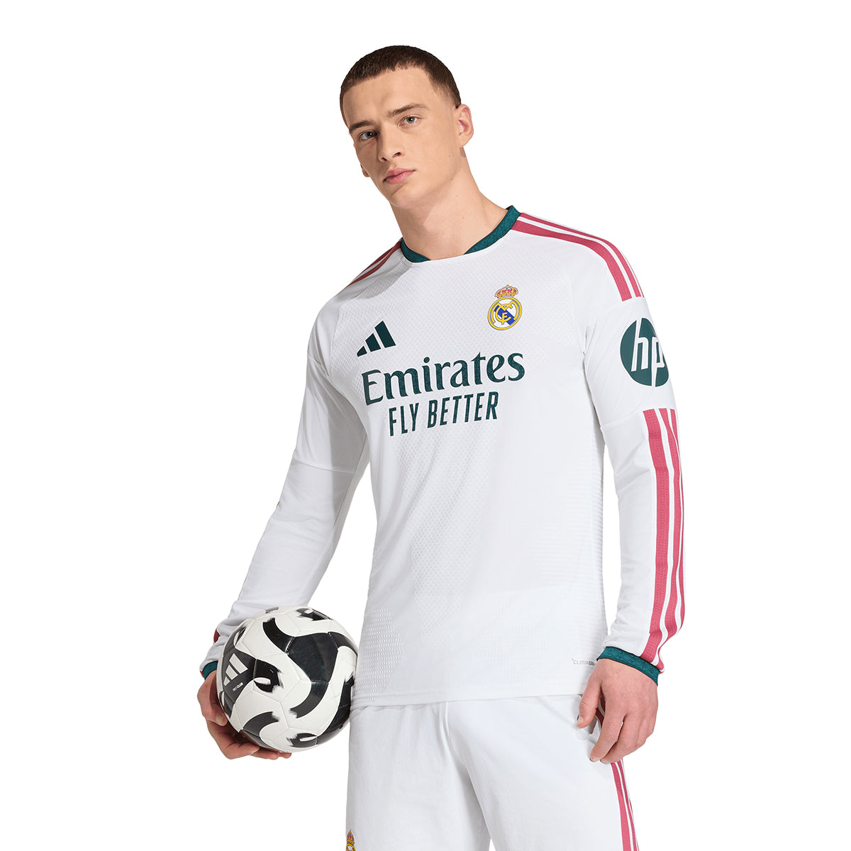 adidas Real Madrid 26/27 Long Sleeve Home Authentic Jersey L