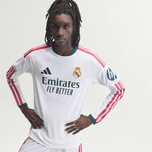 adidas Real Madrid 26/27 Long Sleeve Home Authentic Jersey L