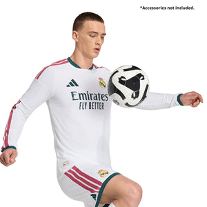 adidas Real Madrid 26/27 Long Sleeve Home Authentic Jersey L