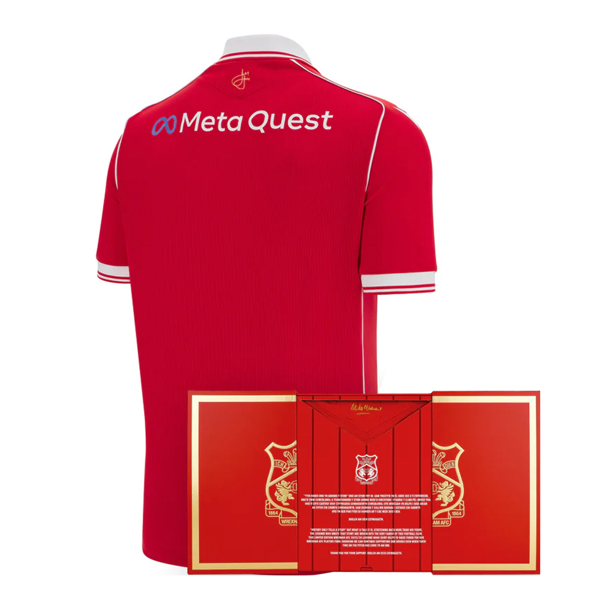 WREXHAM AFC BOXED LEGEND'S SHIRT SHORT S L