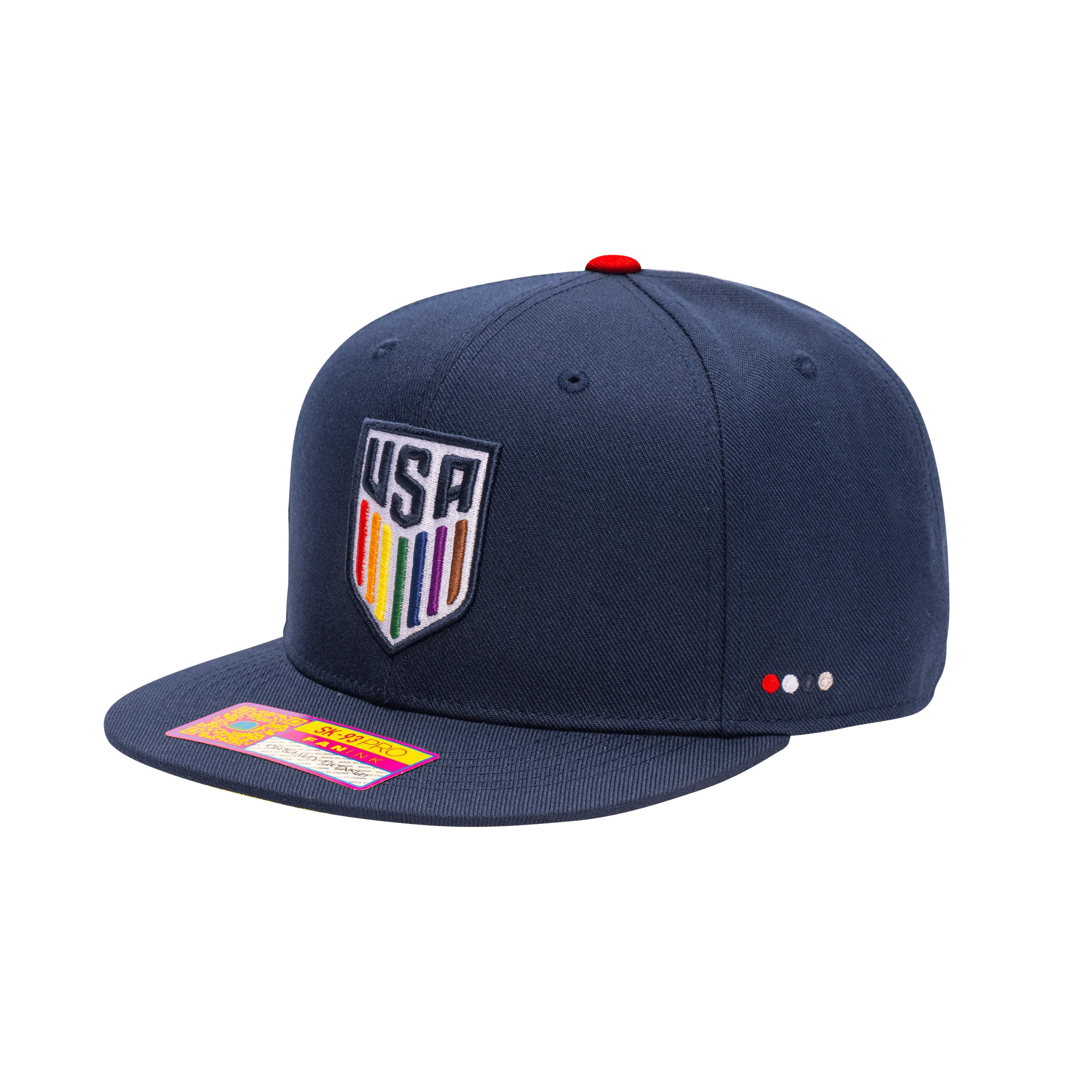 US Soccer One-Eighty Snapback Hat Fan Ink ONE SIZE