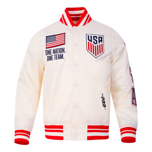 Pro Standard US Soccer Classic Rib Satin Jacket. 2XL