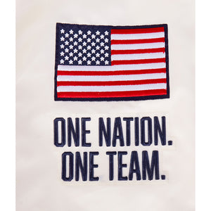 Pro Standard US Soccer Classic Rib Satin Jacket. 2XL
