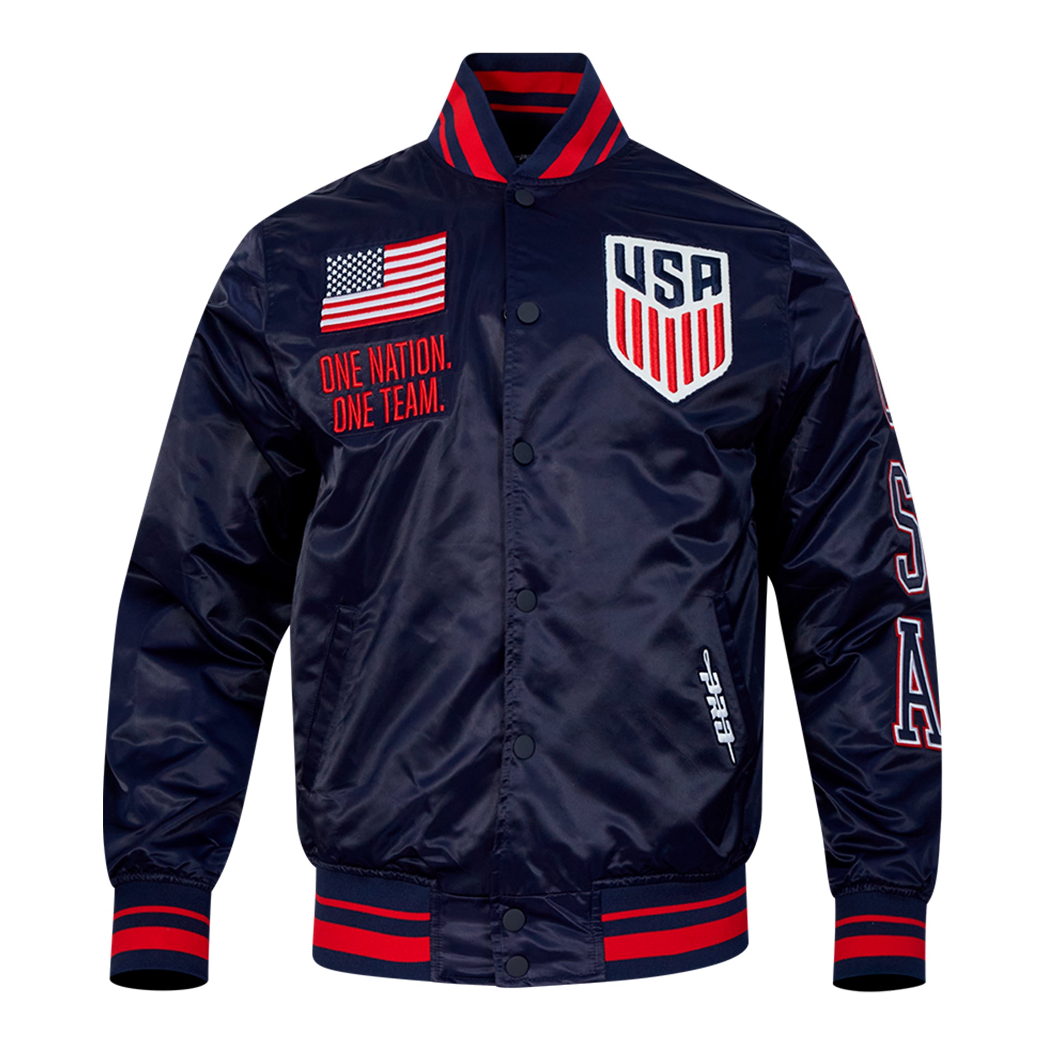 Pro Standard US Soccer Classic Rib Satin Jacket 2XL