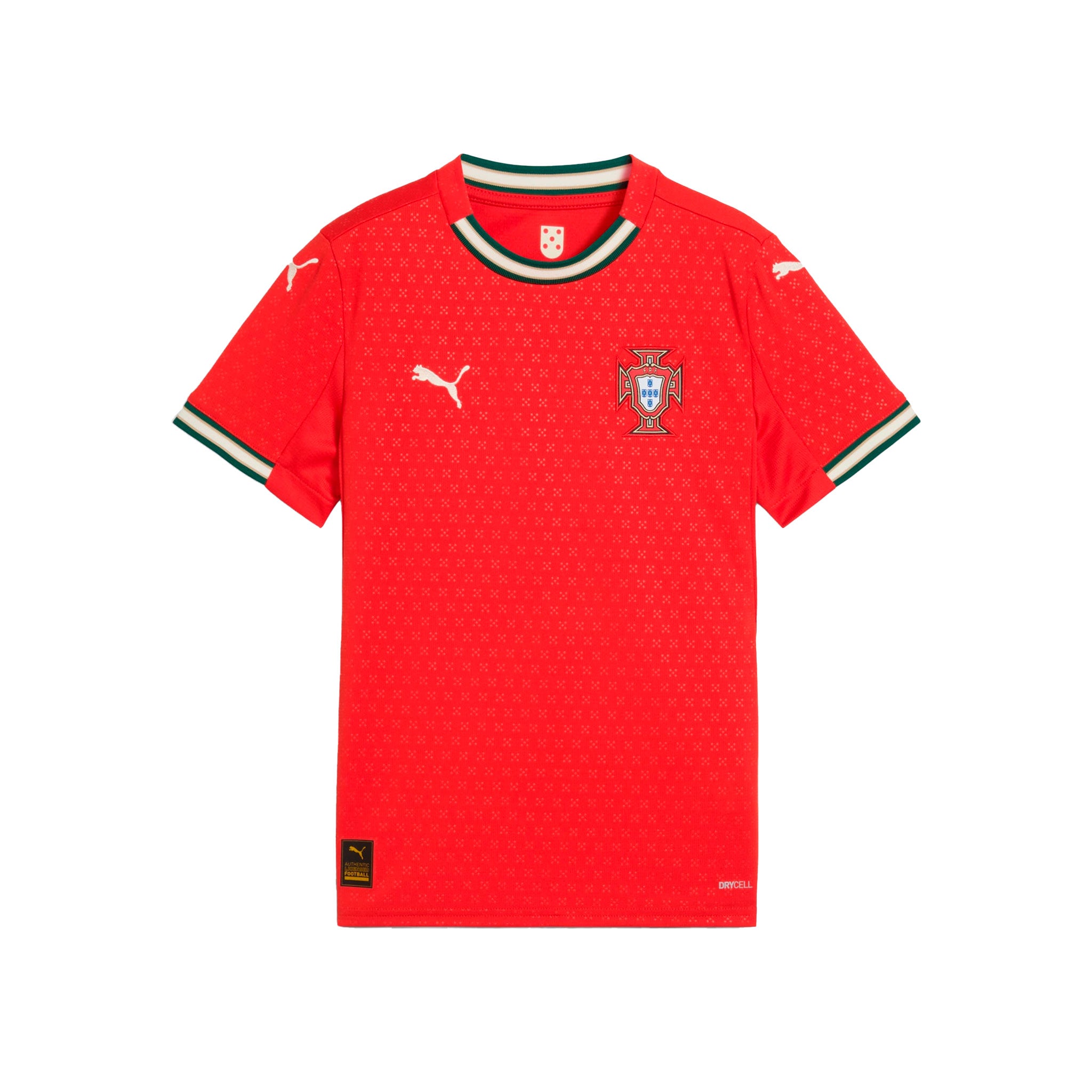 puma portugal fpf junior home jersey 2025 L