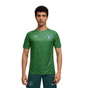 MCFC WARM UP JERSEY , GREEN L