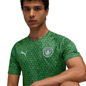 MCFC WARM UP JERSEY , GREEN L