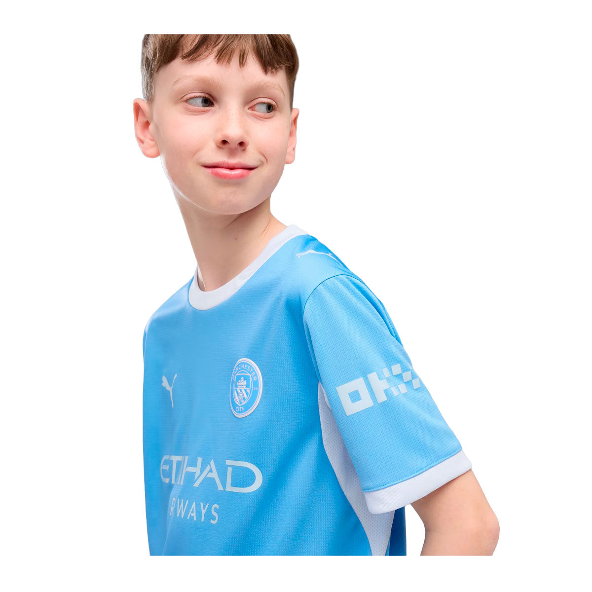 MCFC HOME JERSEY REPLICA JR L