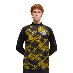 BVB WARM UP 1/4 ZIP TOP , BLACK 2XL