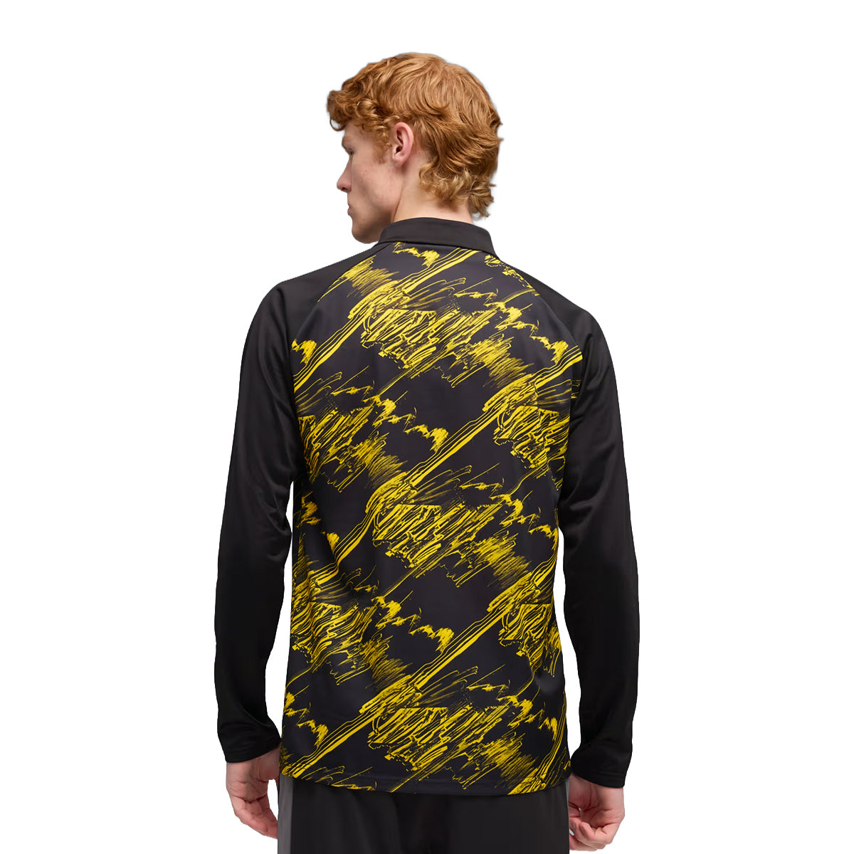 BVB WARM UP 1/4 ZIP TOP , BLACK 2XL