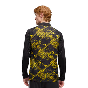 BVB WARM UP 1/4 ZIP TOP , BLACK 2XL