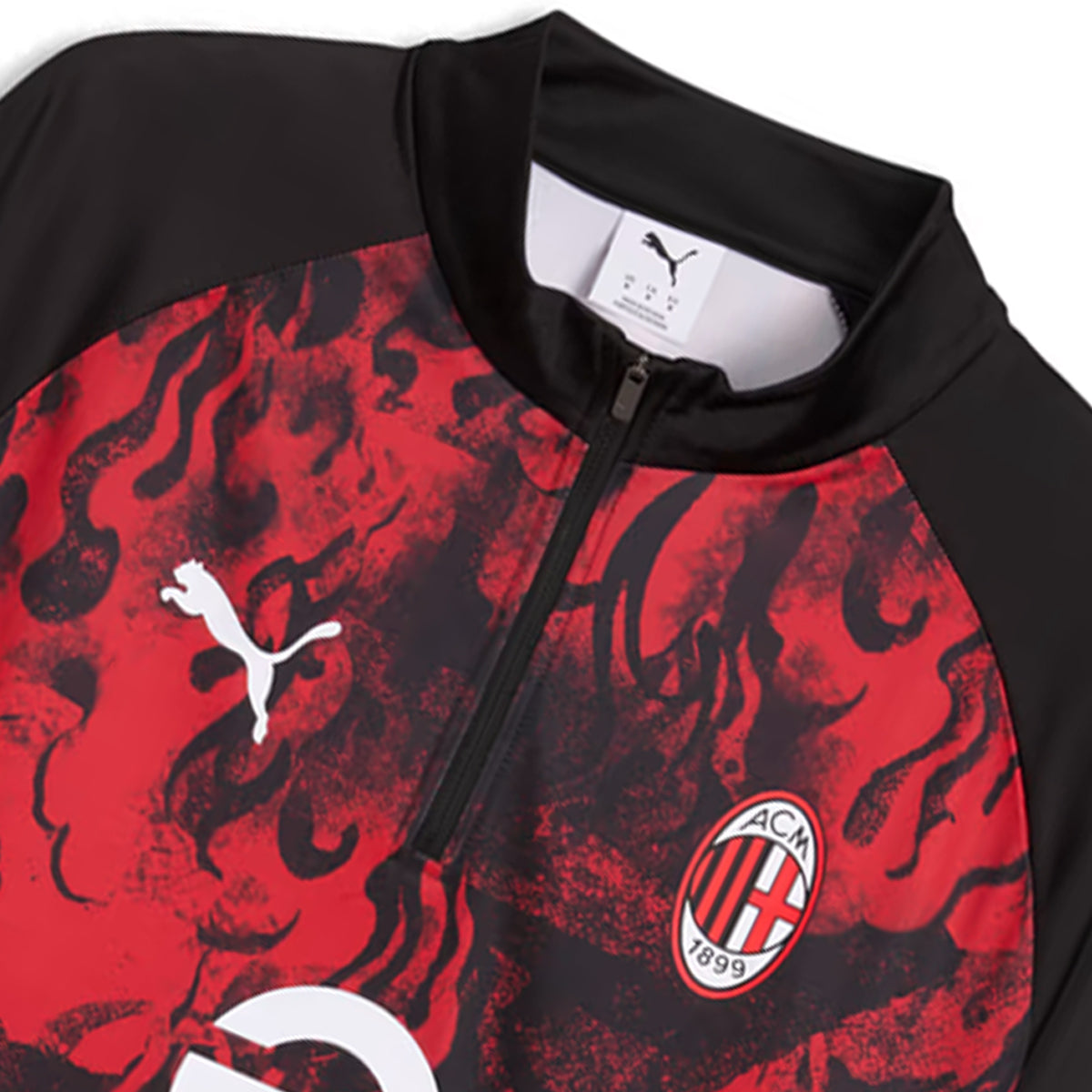 ACM WARM UP 1/4 ZIPTOP , RED L