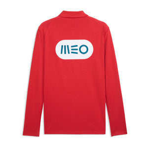 FPF TRAINING 1/4 ZIP TOP W/SPONSOR , RED 2XL