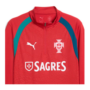 FPF TRAINING 1/4 ZIP TOP W/SPONSOR , RED 2XL