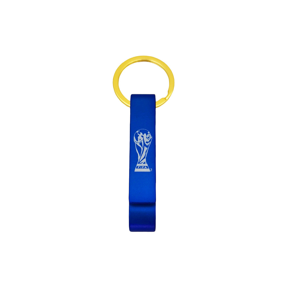 2D TROPHY BOTTLE OPENER KEYCHAIN -BLUE ONE SIZE
