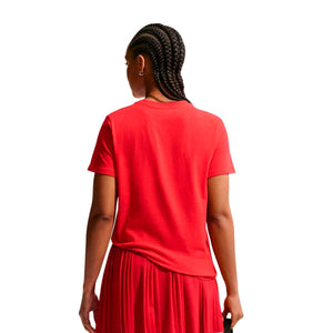 USA W NK CREST TEE L