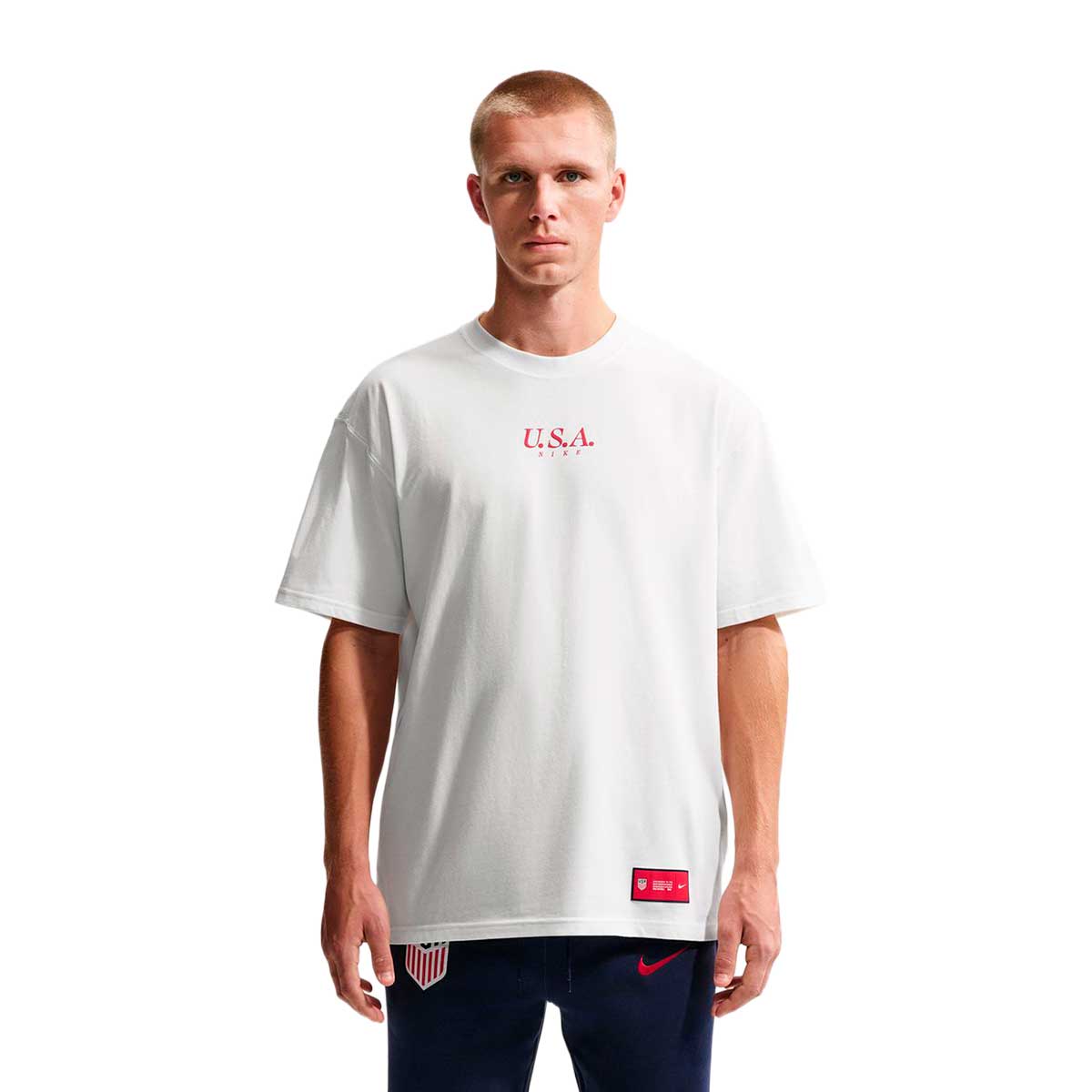 USA M NK FLAG TEE L