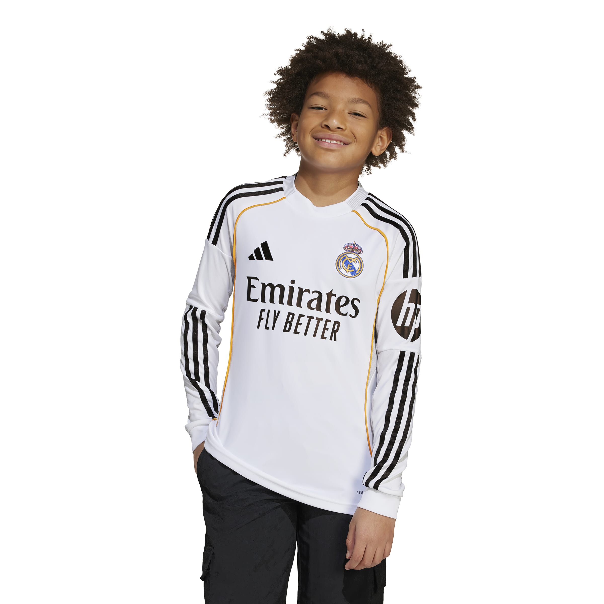 adidas Real Madrid 25/26 Long Sleeve Home Jersey L