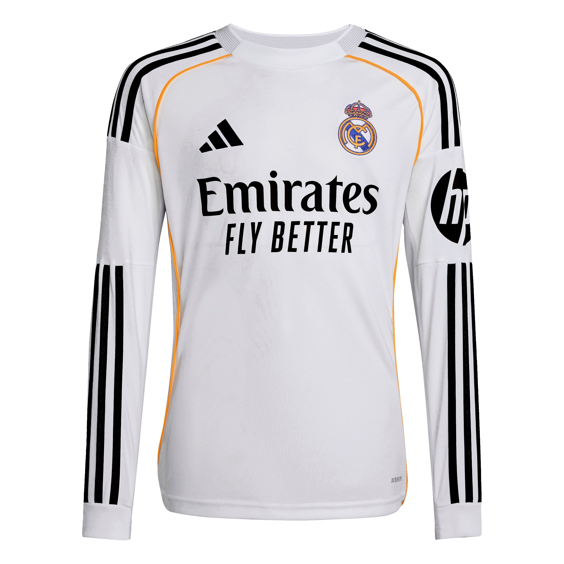 adidas Real Madrid 25/26 Long Sleeve Home Jersey L