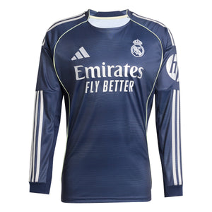 adidas Real Madrid 25/26 Long Sleeve Away Jersey L