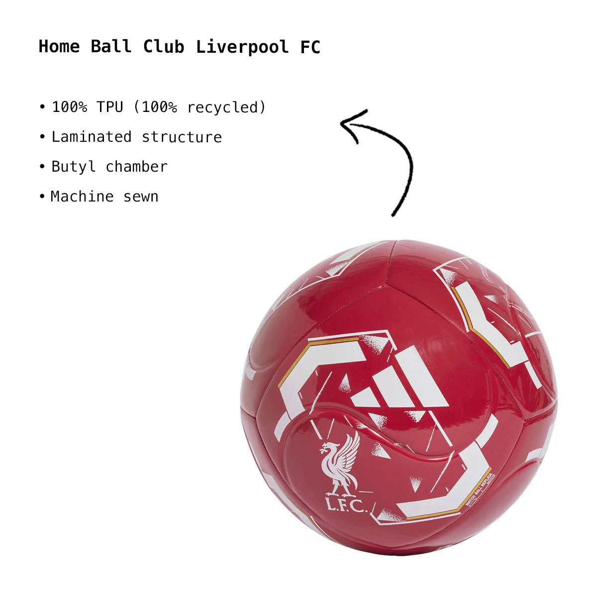 adidas Liverpool FC Home Club Ball 5