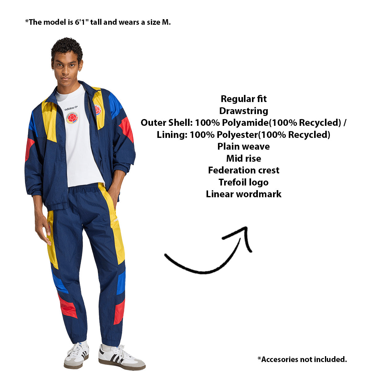 adidas Colombia EQT Track Pants L