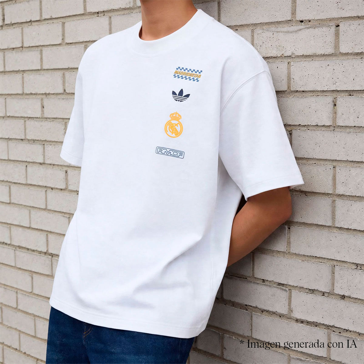 REAL LF TEE WHITE L