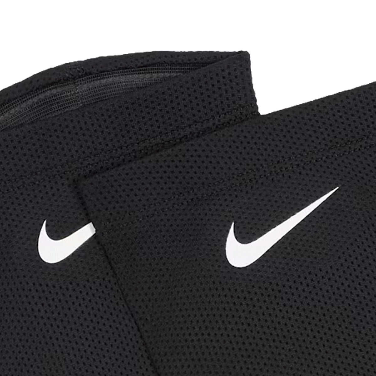 Two black Nike Nike Guard Lock Elite Sleeves featuring a white swoosh logo.