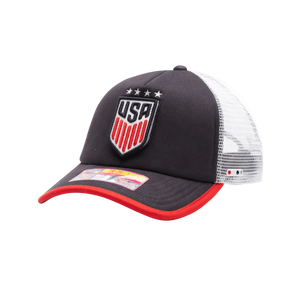 US Soccer One8th Strike Trucker Hat Fan Ink ONE SIZE