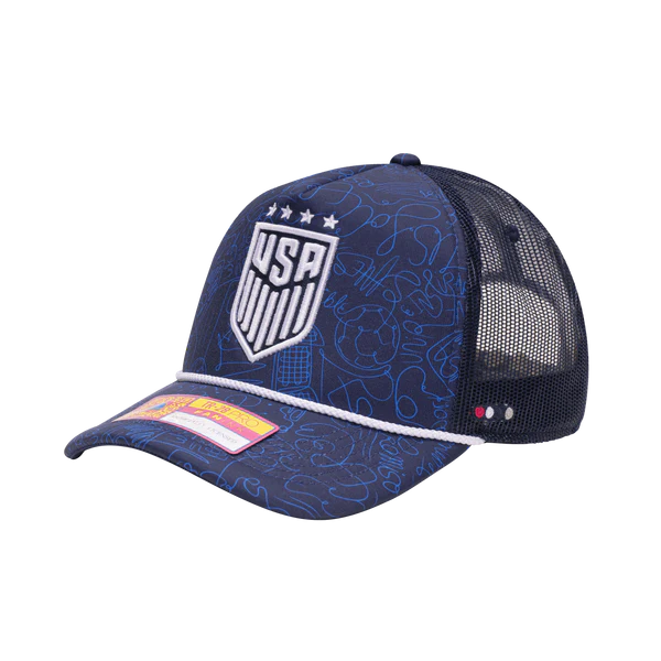 USWNT One8th Pablo Trucker Hat Fan Ink ONE SIZE