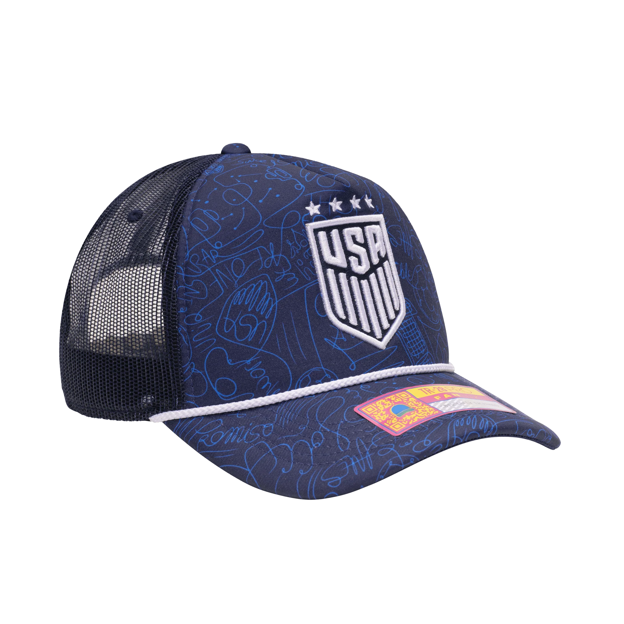 USWNT One8th Pablo Trucker Hat Fan Ink ONE SIZE