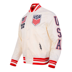 Pro Standard US Soccer Classic Rib Satin Jacket. 2XL