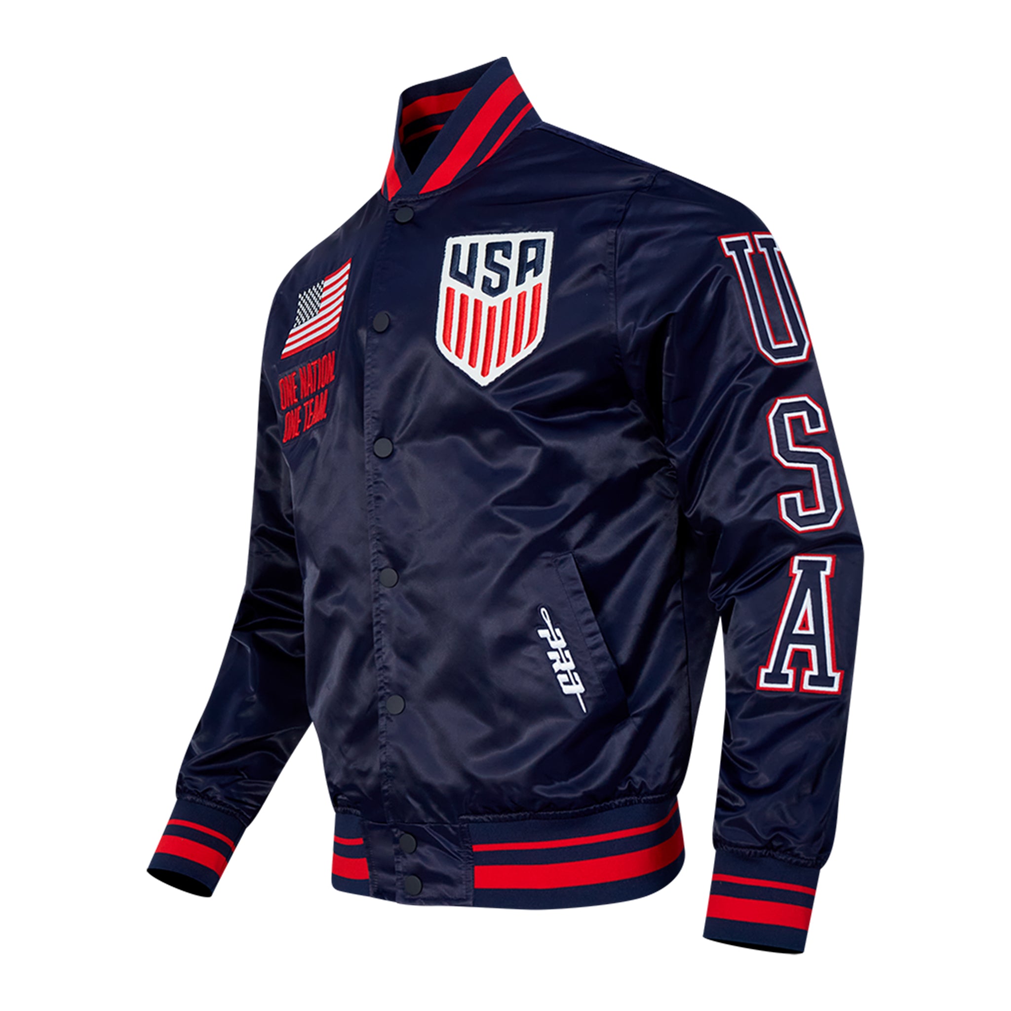Pro Standard US Soccer Classic Rib Satin Jacket 2XL